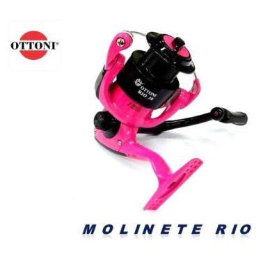 Imagem de Molinete Rio 30 1 Rolamento Rosa Ottoni