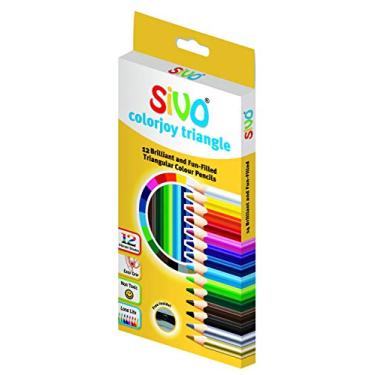 Imagem de Lápis de Cor Triangular, Sivo, Colorjoy Triangle, 51.8200, 12 Cores