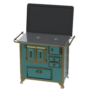 Imagem de Fogao a Lenha Venax GII n 1 Renaissance Turquesa