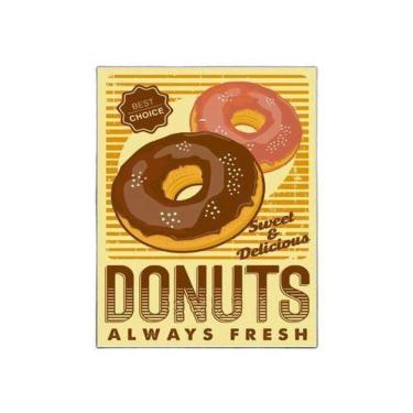Imagem de Kit 3 Placas Decorativa Padaria - Donuts Always Fresh