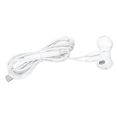 Imagem de Fones de ouvido de análise digital com fio, fone de ouvido durável e leve para Huawei para Goole (branco)