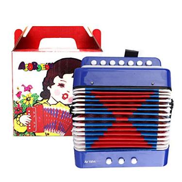Imagem de MUNEFE Brinquedo acordeão, acordeão de brinquedo para crianças, acordeão infantil, adequado para aprender ritmo, coordenação e habilidades musicais