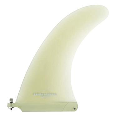 Imagem de SBS Barbatana de fibra de vidro premium de 25,4 cm para surfe e SUP – Parafuso de barbatana sem ferramenta – Barbatana central de 25,4 cm para longboard, prancha de surf e paddle board