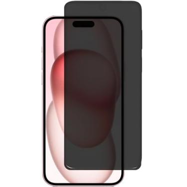 Imagem de Película Privacidade Anti Espionagem Para iPhone 15 Tela de 6,1 Polegadas - (Bluepink)