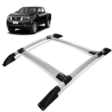 Imagem de Rack de Teto Bagageiro Frontier 2017 a 2023 Tubolar Prata