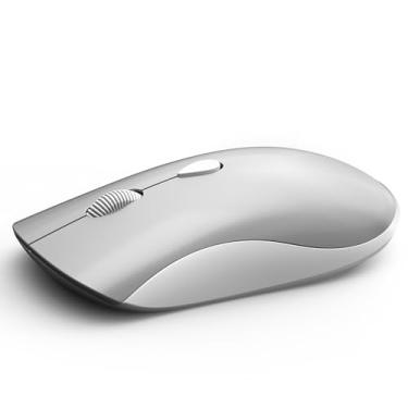 Imagem de SHUNJINRUN Mouse sem fio, mouse portátil fino de 2,4 GHz com nano receptor USB, 2400 DPI, cliques silenciosos, mouse de computador silencioso sem fio USB para laptop/notebook/PC/Mac/Chromebook -