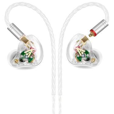 Imagem de Fones de ouvido com fio Vibes 202 – Fones de ouvido intra-auriculares HiFi – Fones de ouvido profissionais com isolamento de ruído – Som claro, graves profundos e fones de ouvido IEM de ajuste