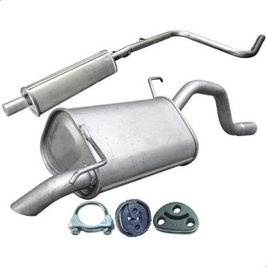 Imagem de Kit Escapamento Abafador + Traseiro Palio 1.0 1.4 8v 12 A 20 - ScapJá