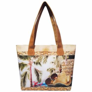 Imagem de Bolsa Feminina Praia Chapéu de Palha Magicc Bolsas