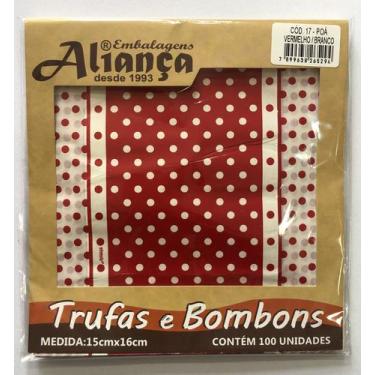 Imagem de Embalagem para trufas Aliança 15x16cm 100un / - Aliança Embalagens, Po