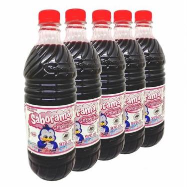 Imagem de Kit 5 Groselha Diet Sem Açúcar Sem Glúten 970ml - Saborama