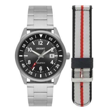 Imagem de Relógio Masculino Solar Tech Orient Prata MBSS1448 P2SX, Prata
