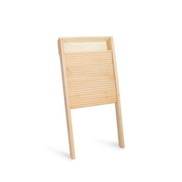 Imagem de Esfregadeira Tábua de Lavar Roupa Olibox, Madeira