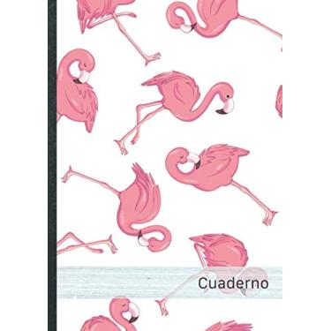 Imagem de Cuaderno: 120 páginas forradas • Bloc de Notas con tapa blanda • Libreta de notas DIN A4 • Papel Blanco • Diseño „102 Flamingos“
