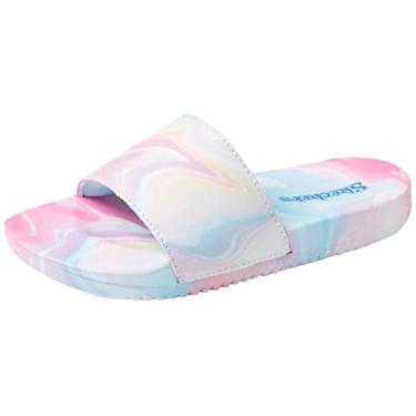 Imagem de Skechers Tênis infantil unissex 302775l, Rosa/Multi, 11 Little Kid