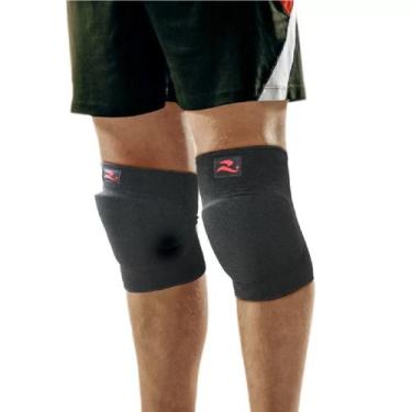 Imagem de Joelheira Realtex Indoor Gel Antishock - Adulto, M, Preto