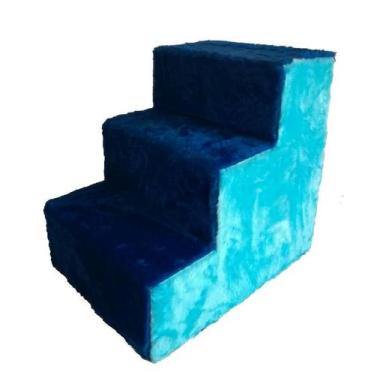 Imagem de Escada Para Cães Azul Royal Com Azul Bebê - Akara Do Gato