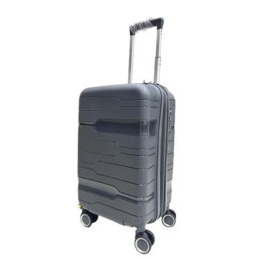 Imagem de Mala De Bordo 10Kg Polipropileno Inquebrável Grafite - Ultra Leve