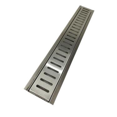 Imagem de Ralo Linear 10x60 Inox 304 com Aro e Tela Anti Escorpião - Ficone & Re