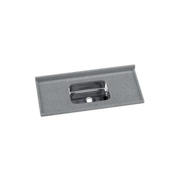 Imagem de Pia para Cozinha em Mármore Sintético com Cuba em Aço Inox 120 X55cm A