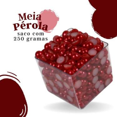 Imagem de Meia Pérola Vermelha - 04 Mm Pacote Com 250 Gramas - Nybc