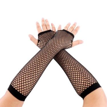 Imagem de Luvas Arrastão de Dedo Sexy - like4you, Unico, Preto