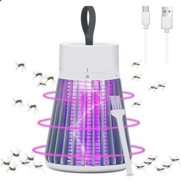 Imagem de Abajur Mata Mosquito Choque Elétrico Recarregável Usb - DESERT ECOM