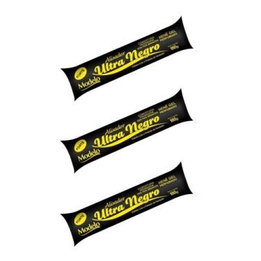 Imagem de Hene em Gel Perfumado Modelo Alisador Ultra Negro 03x180gr Preto Forte