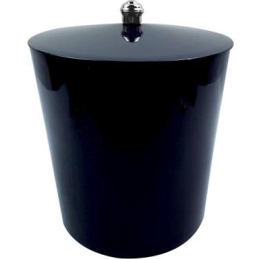 Imagem de Lixeira 5Litros Multiuso Para Banheiro Cozinha Com tampa Cesto Lixo Pl