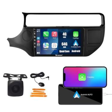 Imagem de Kunfine Car CarPlay Android Navegação Automática Rádio GPS Estéreo Câmera Reversa Tela IPS Touchscreen Tablet Pad Media Player para Kia Rio 2016-2017 LHD, se Aplicável Quad Core 4G + 64G