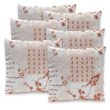 Imagem de Kit 6 Capas de Almofadas Favinho 40x40 C/ Zíper PIQUET Estampadas - Be
