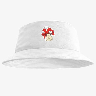 Imagem de Boné Chapéu Bucket Hat Estampado Cogumelo - MP Moda Masculina, Único, 