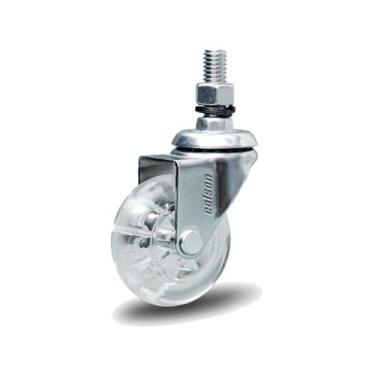 Imagem de Rodízio Silicone PVC Gel Cristal Parafuso 2" 50mm 40kg - Colson