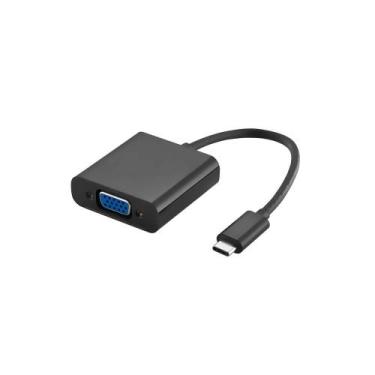 Imagem de Conversor 60Hz 1920x1080 USB 3,1 Type C Macho X VGA 1080P Fêmea - WI37