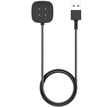 Imagem de Nisyctk Carregador para Fitbit Sense/Sense 2/Versa 3/Versa 4, cabo de carregamento USB de substituição para Fitbit Smart Watch (1 m) (1)