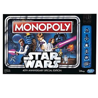 Imagem de Jogo de Tabuleiro Monopoly da Hasbro: Edição Especial de 40 Anos do Star Wars - 6 Jogadores, Idade Mínima de 8 Anos