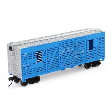 Imagem de C8767 1 peça escala 1:87 HO 10 m, vagão de gado pintado modelo ferroviário (azul)