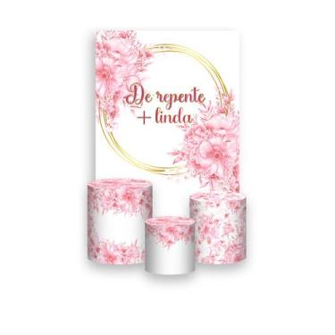 Imagem de Painel De Festa Vertical 1,50 x 2,20 + Trio De Capas Cilindro - De rep
