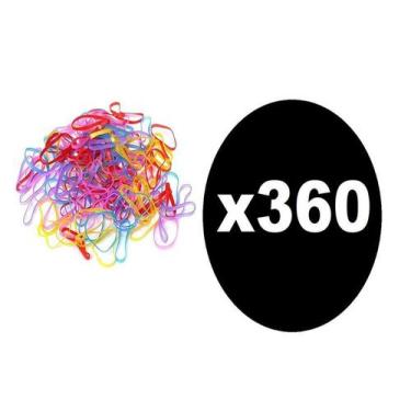 Imagem de 360 Elásticos de Silicone Cabelo Xuxinha Colorida infantil - Lynx prod