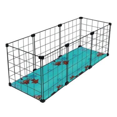 Imagem de Cercado Aramado Porquinho Da ÍNdia  Com Soft 30x90 Cm Preto - IGUANNA,