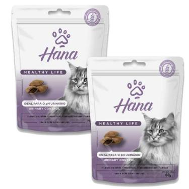 Imagem de Kit 2 Petisco Hana Controle Urinario Gato Snack Adulto 60g