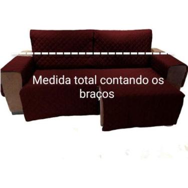 Imagem de Protetor Sofá 2.30m(medindo Com Braços)2 Modulos Retratil e reclinavel