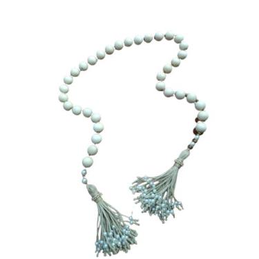 Imagem de Colar decorativo de mesa bolas em madeira 25mm - Artesanato Ana Maria