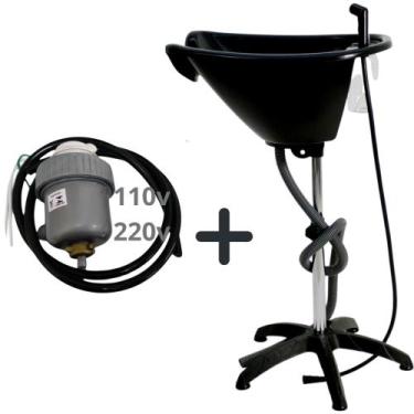 Imagem de Kit lavatório portátil + aquecedor de agua salão 110v / 220v - SANTA C