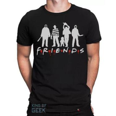 Imagem de Camiseta Jason Freddy Krueger Friends Filme Camisa Geek - KING OF GEEK