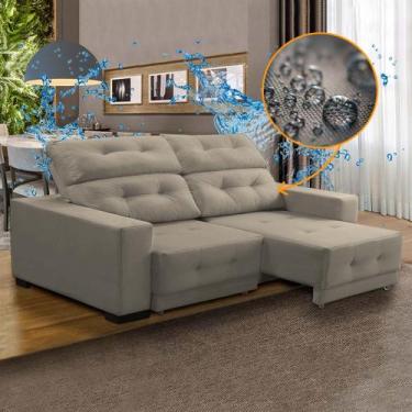 Imagem de Sofá Impermeabilizado Retrátil Reclinável Compact 210 Cm Mola Bonnel E