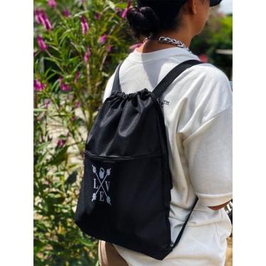 Imagem de Mochila Saco Nylon LOVE ACADEMIA Academia Esportiva Gym Bag Fitness Un