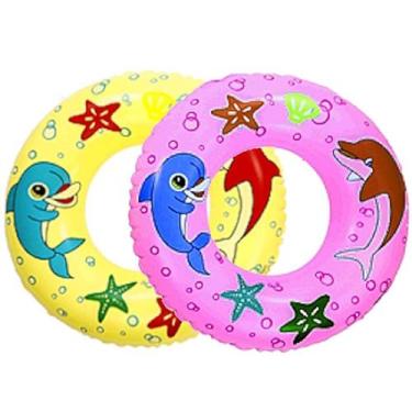 Imagem de Boia de Cintura Infantil para Meninas 60cm Diâmetro Suporta até 30kg -