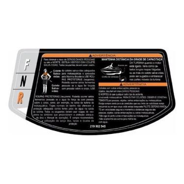 Imagem de Adesivo De Advertência Para Tampa Do Porta Luvas De Jet Ski - SPTS