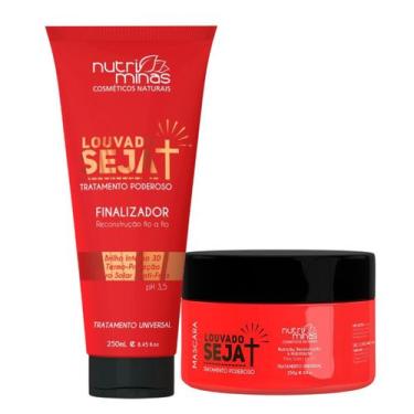 Imagem de Kit Louvado Seja Nutriminas Finalizador Térmico e Máscara